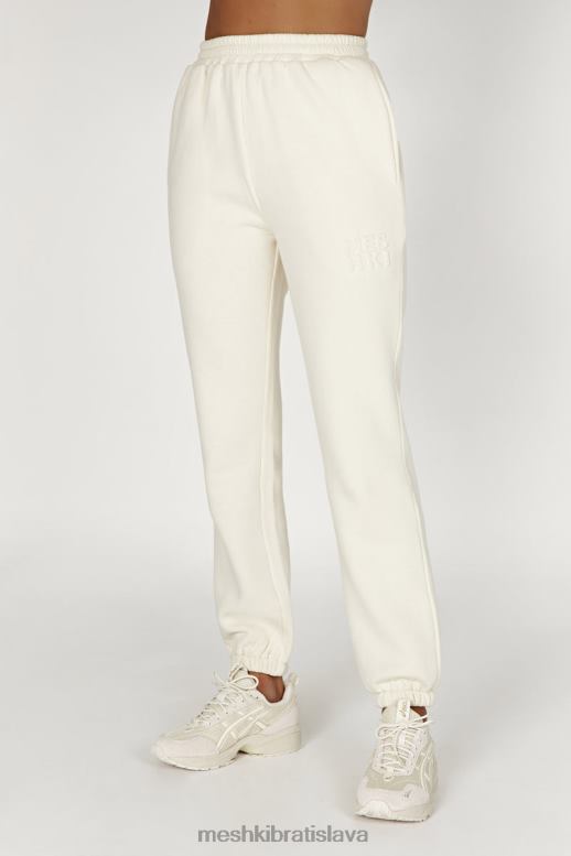 Meshki šmirgľové embossované fleecové joggery oblečenie kosť 4N0F61480