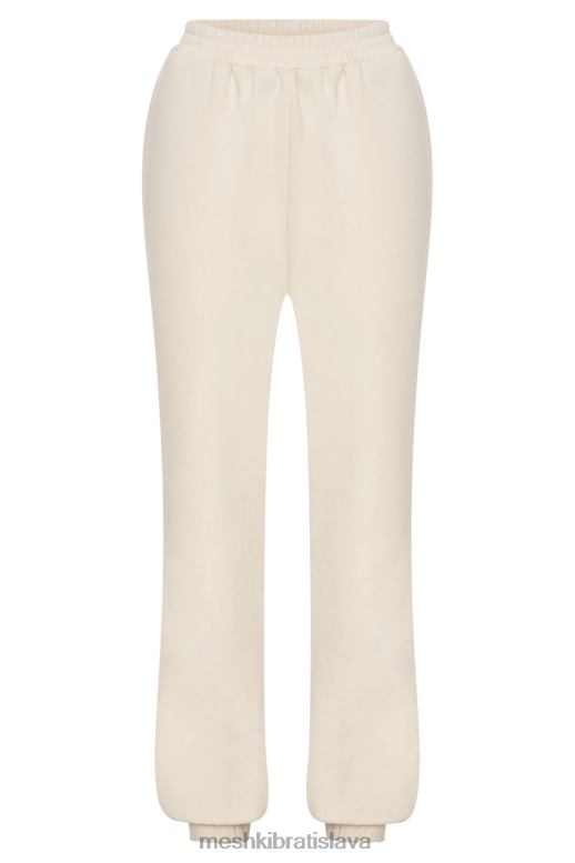 Meshki šmirgľové embossované fleecové joggery oblečenie kosť 4N0F61480