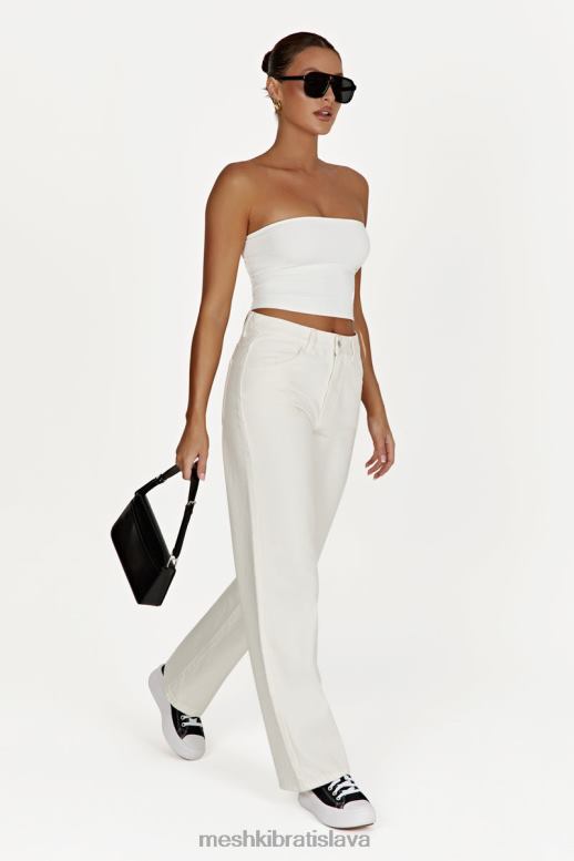 Meshki ainsley stredne vysoké džínsy oblečenie ecru 4N0F61491