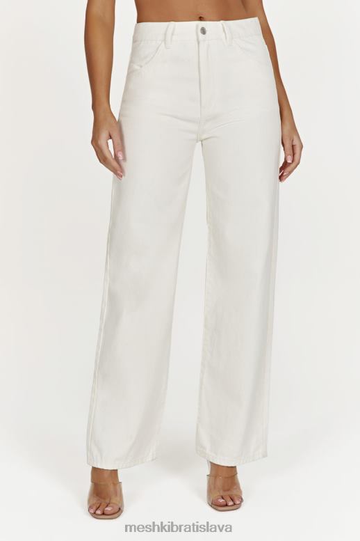 Meshki ainsley stredne vysoké džínsy oblečenie ecru 4N0F61491