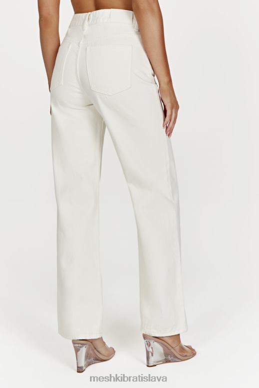 Meshki ainsley stredne vysoké džínsy oblečenie ecru 4N0F61491