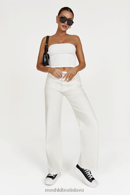 Meshki ainsley stredne vysoké džínsy oblečenie ecru 4N0F61491