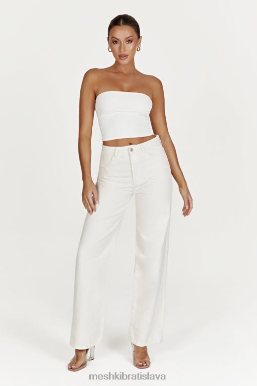 Meshki ainsley stredne vysoké džínsy oblečenie ecru 4N0F61491