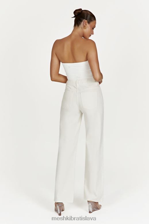 Meshki ainsley stredne vysoké džínsy oblečenie ecru 4N0F61491