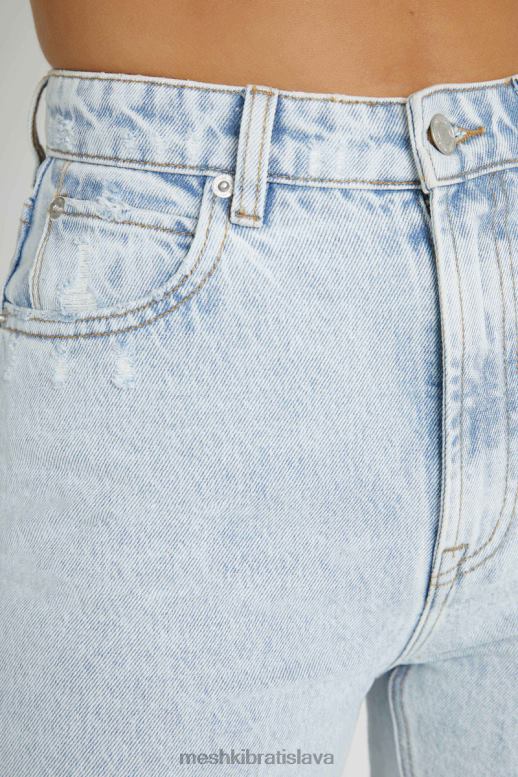 Meshki lauren džínsy s rovnými nohavicami oblečenie svetlo modrá 4N0F61235