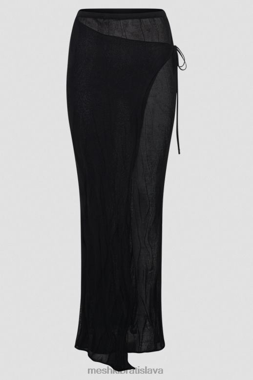 Meshki Akari pletená maxi sukňa oblečenie čierna 4N0F61305
