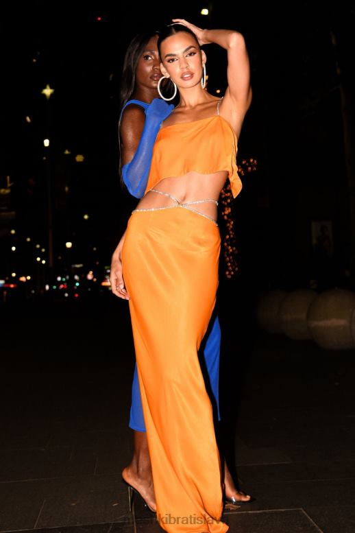 Meshki Diamantová maxi sukňa dayana oblečenie mandarínka 4N0F61384