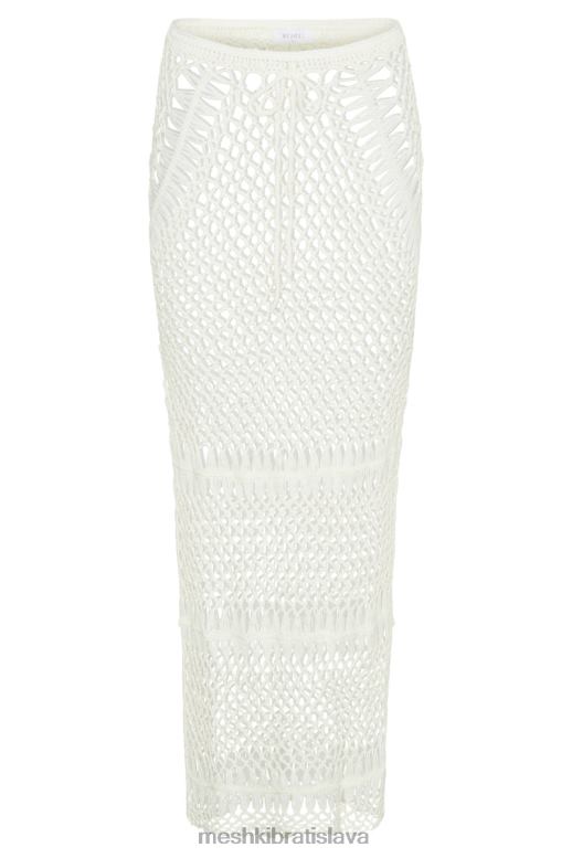 Meshki bonnie háčkovaná maxi sukňa oblečenie biely 4N0F61439
