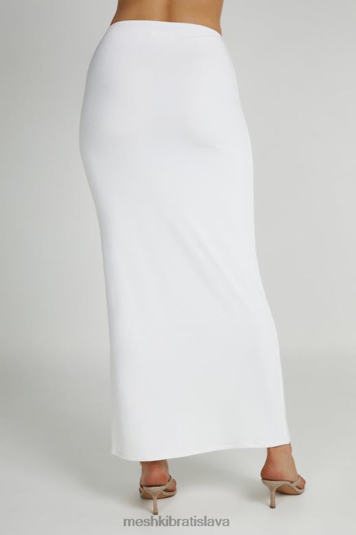 Meshki ceri maxi twist sukňa oblečenie biely 4N0F61344