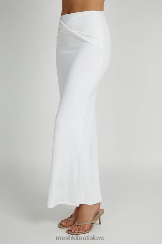 Meshki ceri maxi twist sukňa oblečenie biely 4N0F61344