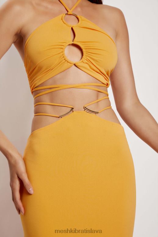 Meshki erika maxi sukňa s kovaním oblečenie mango 4N0F61419