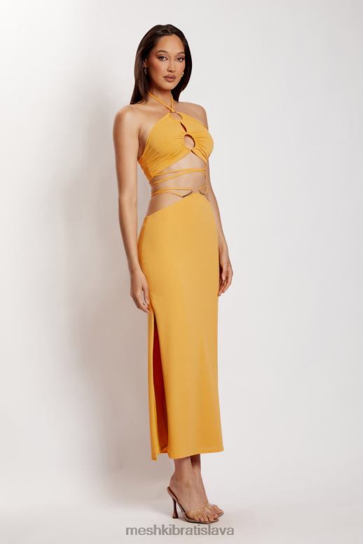 Meshki erika maxi sukňa s kovaním oblečenie mango 4N0F61419