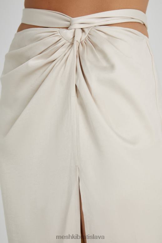 Meshki maxi sukňa jennifer twist oblečenie slonovina 4N0F61335