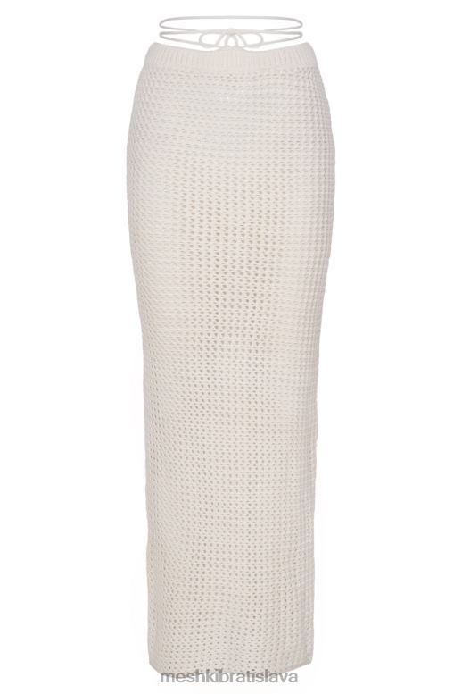 Meshki raquel háčkovaná maxi sukňa oblečenie krém 4N0F61424