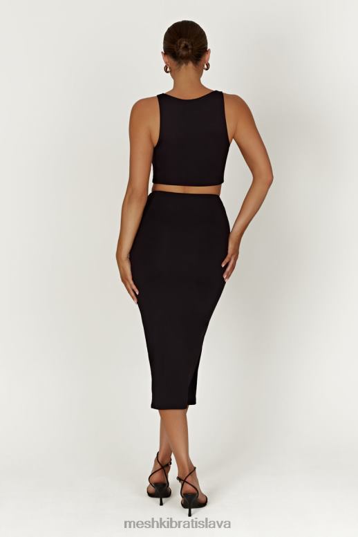 Meshki charley midi sukňa oblečenie čierna 4N0F61403