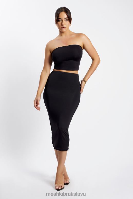 Meshki charley midi sukňa oblečenie čierna 4N0F61403