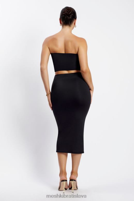 Meshki charley midi sukňa oblečenie čierna 4N0F61403