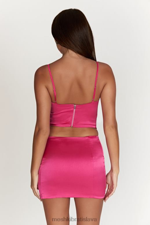 Meshki briony nízka minisukňa oblečenie fuchsiová 4N0F61444