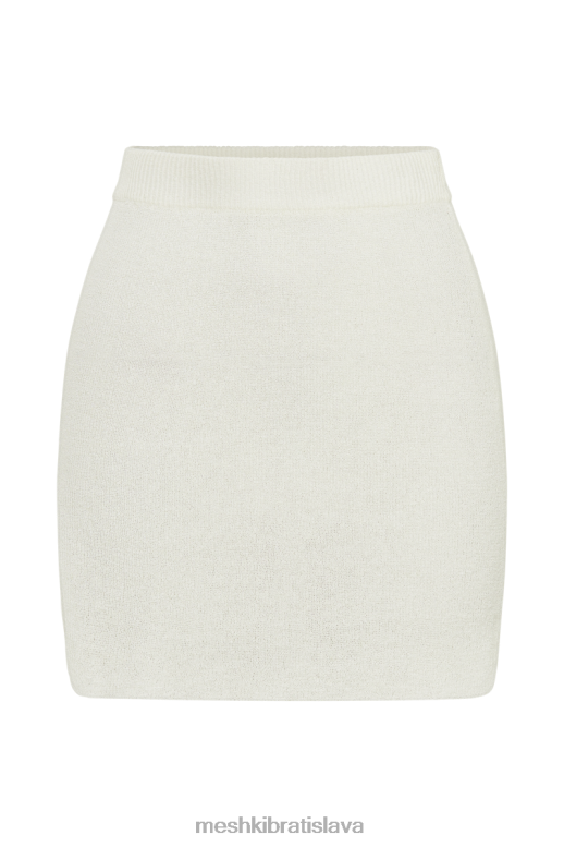 Meshki esme pletená minisukňa oblečenie biely 4N0F61281