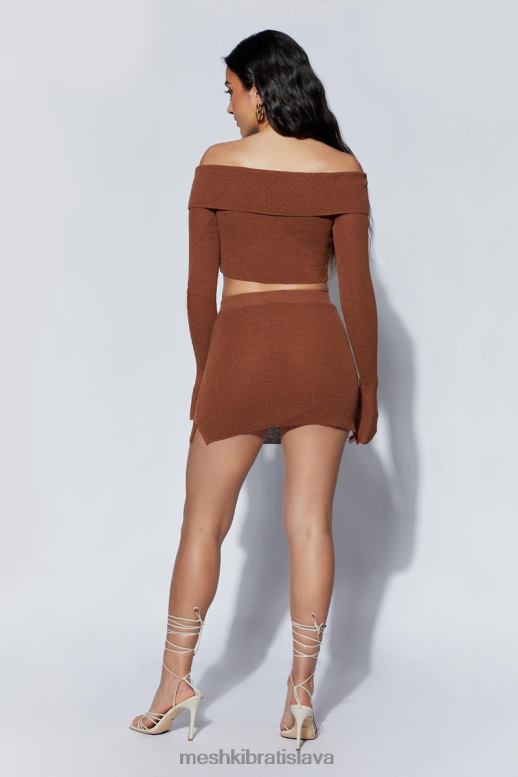 Meshki esme pletená minisukňa oblečenie hlina 4N0F61456