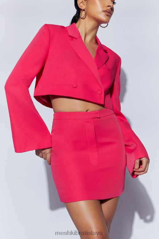 Meshki krepová minisukňa josie oblečenie malina 4N0F61543