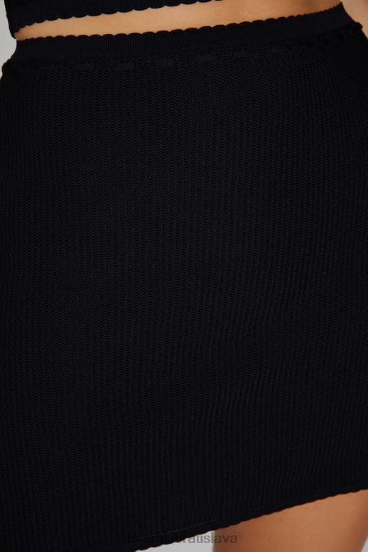Meshki kyra waffle minisukňa oblečenie čierna 4N0F61285