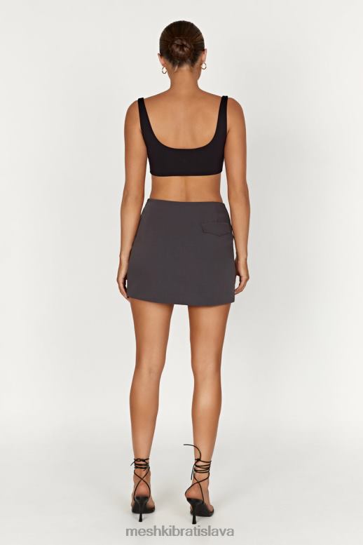 Meshki malika obleková minisukňa oblečenie drevené uhlie 4N0F61367
