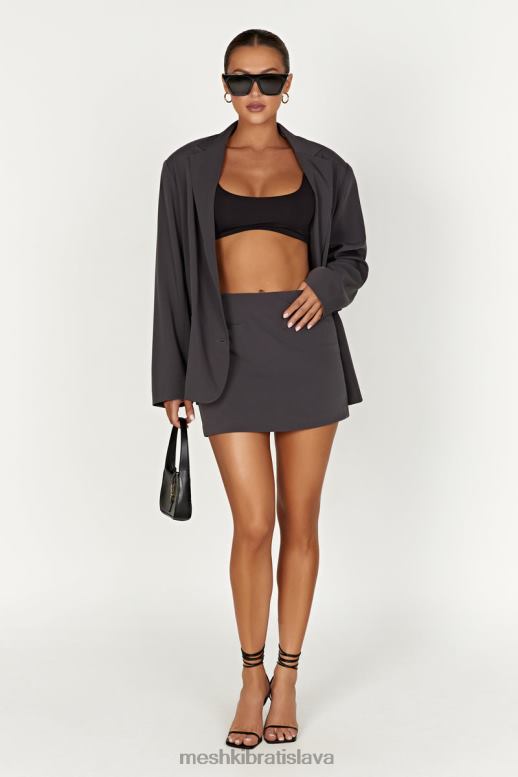 Meshki malika obleková minisukňa oblečenie drevené uhlie 4N0F61367