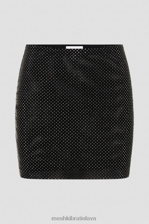 Meshki minisukňa andrea diamante oblečenie čierna 4N0F61312