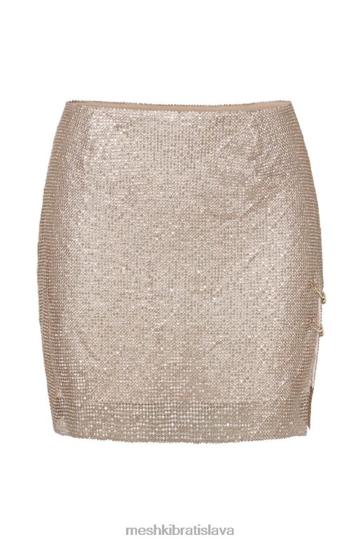 Meshki minisukňa marlena glomesh oblečenie zlato 4N0F61315