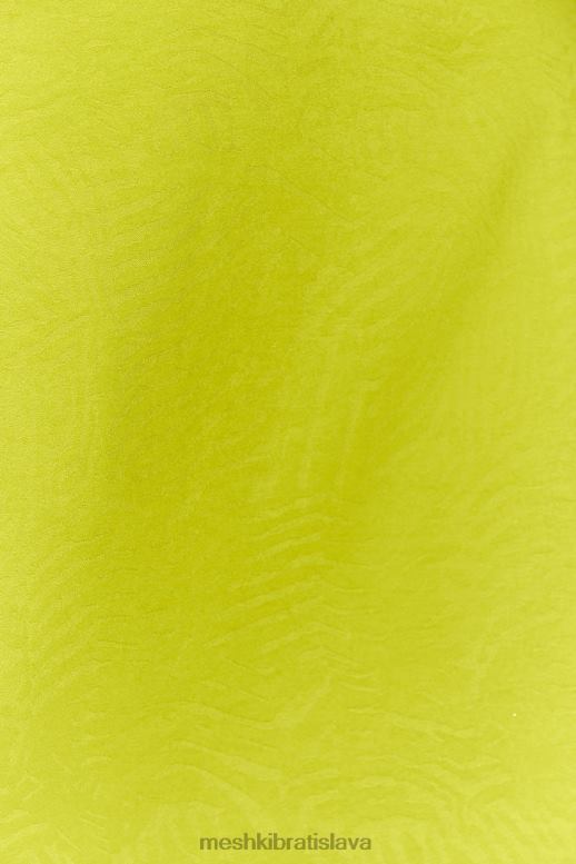 Meshki saténová minisukňa analize oblečenie chartreuse 4N0F61533