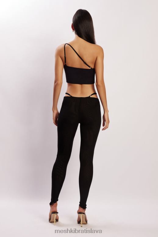 Meshki gabriella výrez po celej dĺžke nohavice oblečenie čierna 4N0F61600