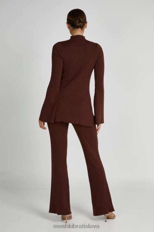 Meshki jovie pletené nohavice oblečenie lieskový orech 4N0F61331