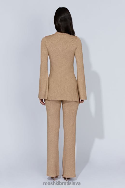 Meshki jovie pletené nohavice oblečenie taupe 4N0F61406