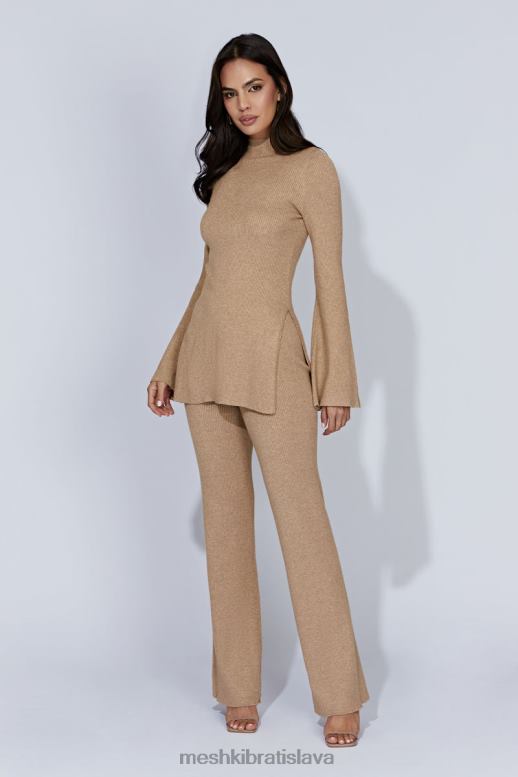 Meshki jovie pletené nohavice oblečenie taupe 4N0F61406