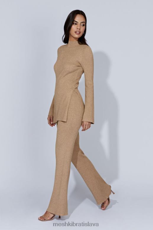 Meshki jovie pletené nohavice oblečenie taupe 4N0F61406