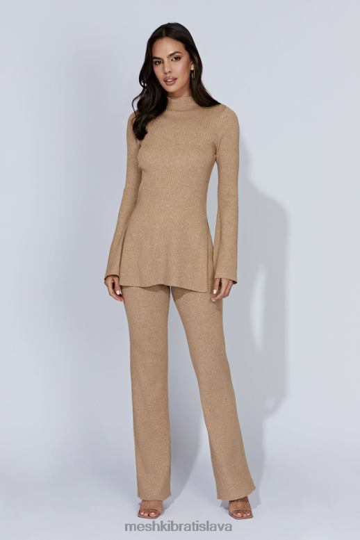 Meshki jovie pletené nohavice oblečenie taupe 4N0F61406