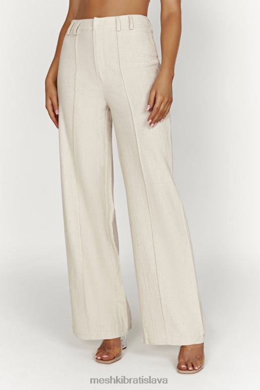 Meshki julie široké plátené nohavice oblečenie prirodzené 4N0F61465