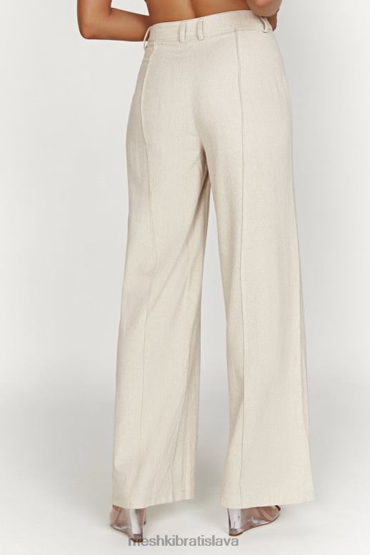 Meshki julie široké plátené nohavice oblečenie prirodzené 4N0F61465