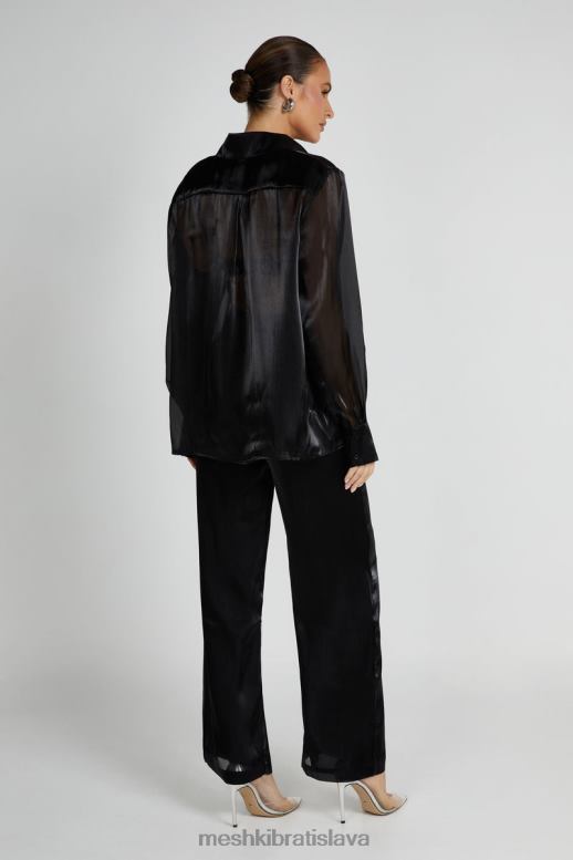 Meshki kinsley priesvitné nohavice oblečenie čierna 4N0F61282