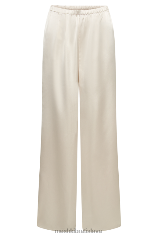 Meshki marciela saténové rovné nohavice oblečenie slonovina 4N0F61303