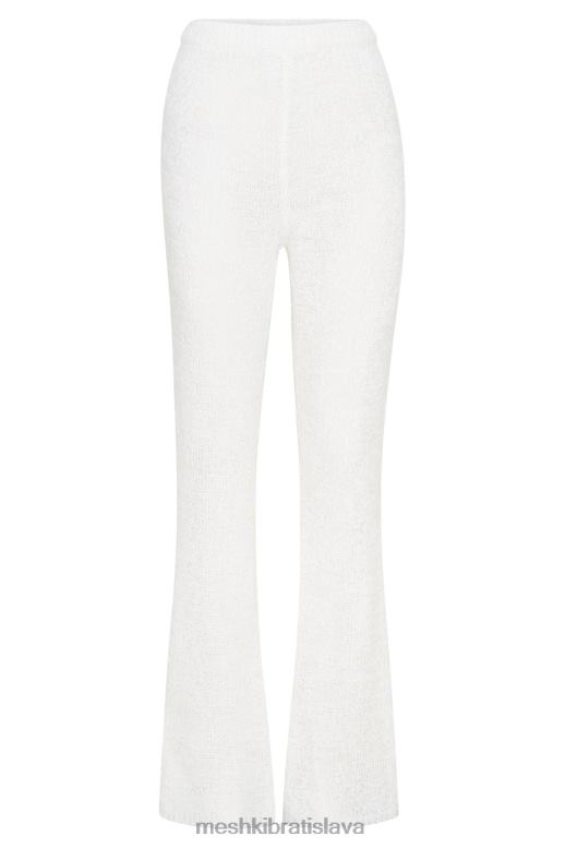 Meshki mary pletené rozšírené nohavice oblečenie biely 4N0F61589