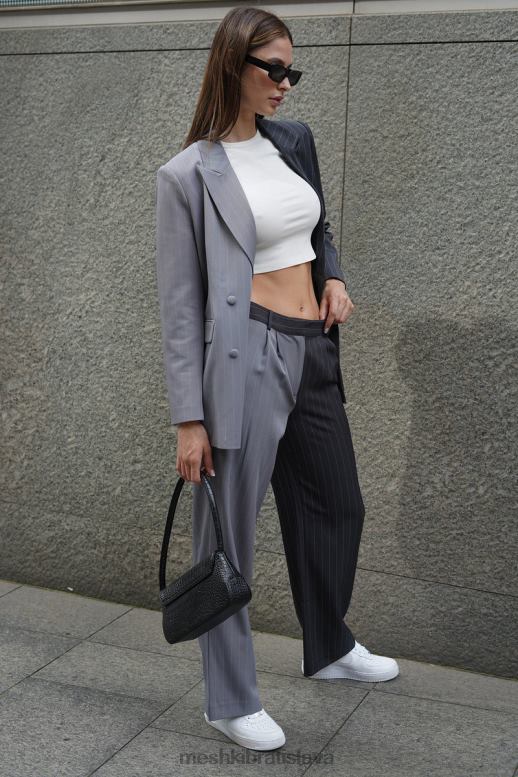 Meshki nízke nohavice janelle oblečenie šedá dvojfarebná 4N0F61598