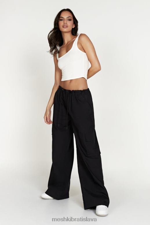 Meshki parašutistické nohavice amara oblečenie čierna 4N0F61592