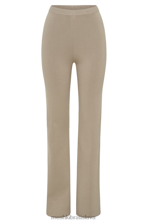 Meshki úpletové nohavice rozeta oblečenie taupe 4N0F61357