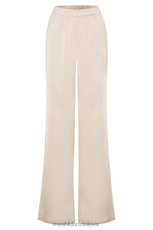 Meshki saténové nohavice emelie oblečenie šampanské 4N0F61512