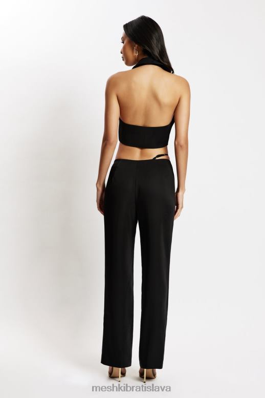 Meshki semara nízke rovné nohavice oblečenie čierna 4N0F61591