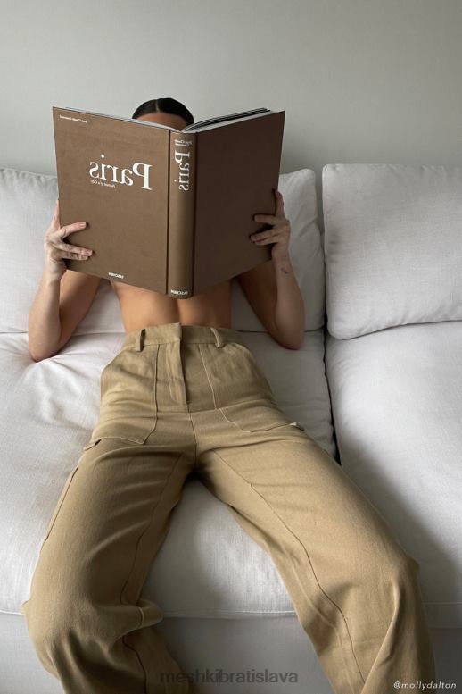 Meshki vicky cargo nohavice oblečenie kameň 4N0F61510