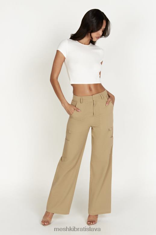 Meshki vicky cargo nohavice oblečenie kameň 4N0F61510