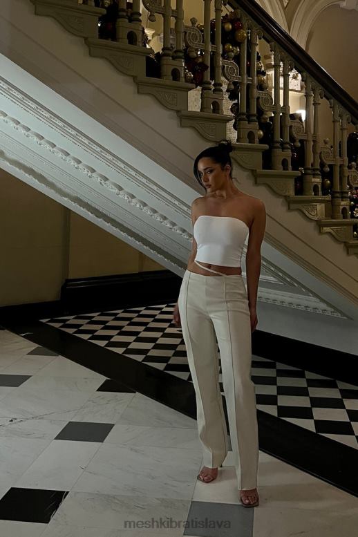 Meshki zarsa wide leg mid rise pu pant oblečenie pšenica 4N0F61469